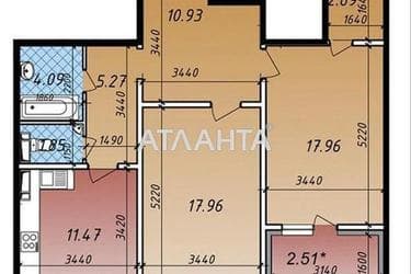 2-кімнатна квартира за адресою проспект Глушкова (площа 75 м²) - Atlanta.ua - фото 48