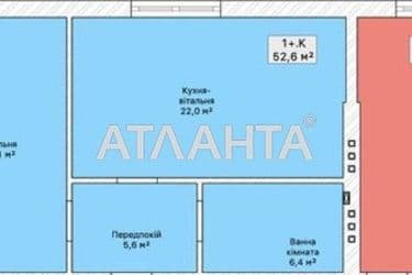 1-room apartment apartment by the address st. Ivana Dzyuby (area 53 m²) - Atlanta.ua - photo 10