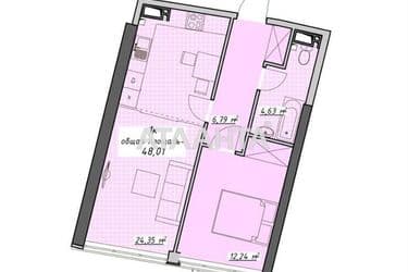 1-комнатная квартира по адресу Курортный пер. (площадь 48,0 м²) - Atlanta.ua - фото 20