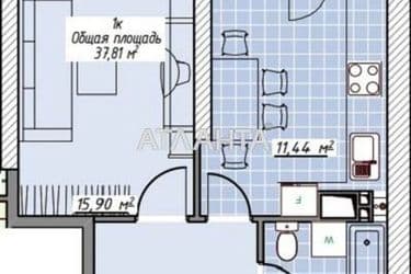 1-комнатная квартира по адресу Курортный пер. (площадь 39 м²) - Atlanta.ua - фото 19