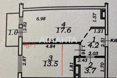 2-rooms apartment apartment by the address st. Radostnaya (area 40 m²) - Atlanta.ua - photo 19