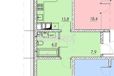 1-room apartment apartment by the address st. Prokhorovskaya Khvorostina (area 51,3 m²) - Atlanta.ua - photo 9