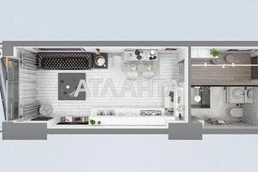 1-room apartment apartment by the address st. Arkadiyskoe plato Gagarinskoe plato (area 26,1 m²) - Atlanta.ua - photo 12