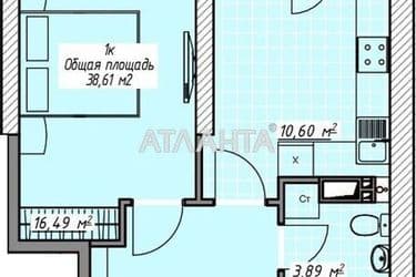 1-комнатная квартира по адресу Курортный пер. (площадь 39 м²) - фото 35 1-комнатная квартира по адресу Курортный пер. (площадь 39 м²) - Atlanta.ua - фото 35