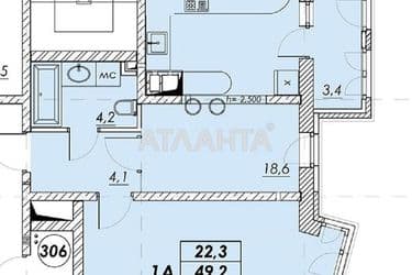 2-кімнатна квартира за адресою вул. Прохорівська (площа 51,9 м²) - фото 9 2-кімнатна квартира за адресою вул. Прохорівська (площа 51,9 м²) - Atlanta.ua - фото 9