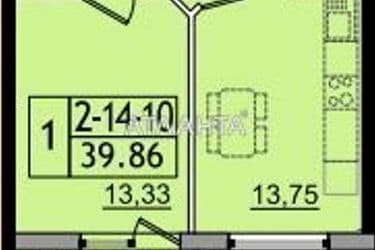 1-комнатная квартира по адресу ул. Сахарова (площадь 43,5 м²) - фото 7 1-комнатная квартира по адресу ул. Сахарова (площадь 43,5 м²) - Atlanta.ua - фото 7