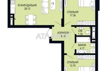 2-комнатная квартира по адресу ул. Щурата В. Ул (площадь 77,8 м²) - фото 26 2-комнатная квартира по адресу ул. Щурата В. Ул (площадь 77,8 м²) - Atlanta.ua - фото 26