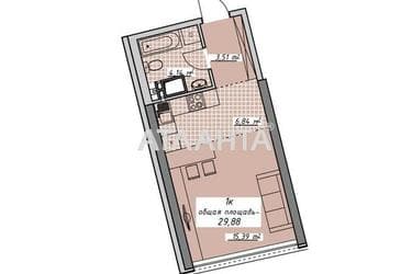 1-кімнатна квартира за адресою Курортний пров. (площа 30 м²) - фото 14 1-кімнатна квартира за адресою Курортний пров. (площа 30 м²) - Atlanta.ua - фото 14